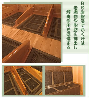 BS岩盤浴でかく汗は解毒作用を促進する